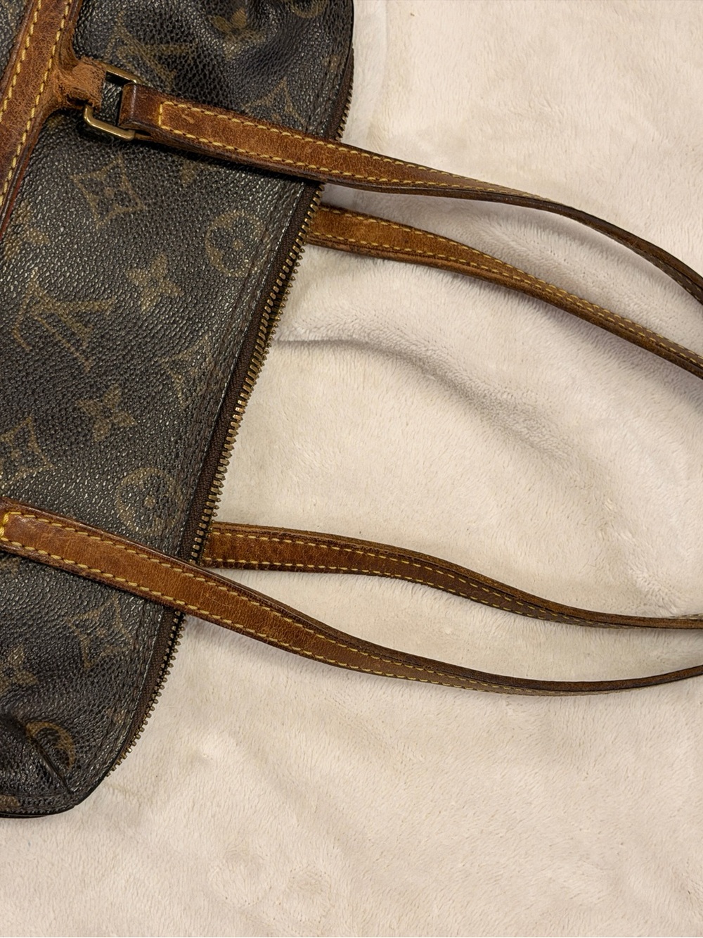 Authentic Louis Vuitton Popincourt Haut Monogram Shoulder Tote Vintage LV Bag - Picture 5 of 9